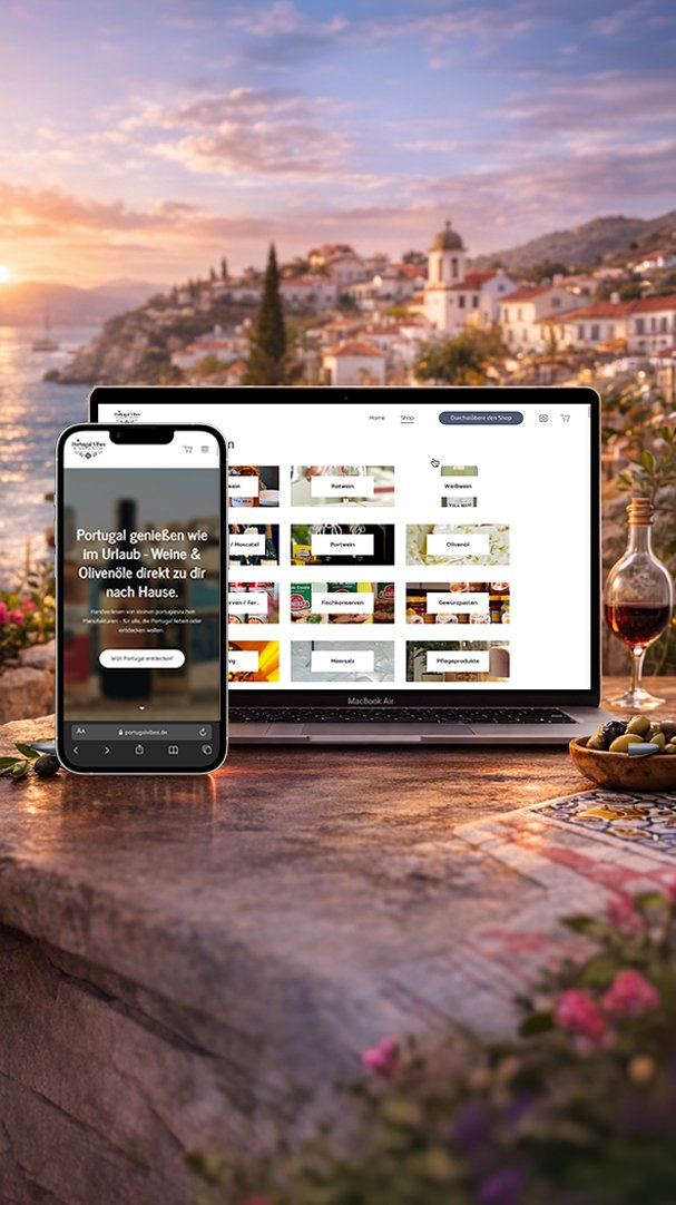 Portugal Vibes – Website Vorschau